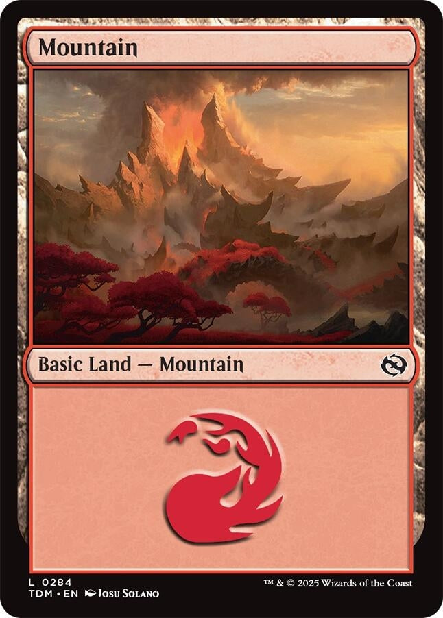 Image for Mountain (0284) (284) [Tarkir: Dragonstorm] - Magic: The Gathering