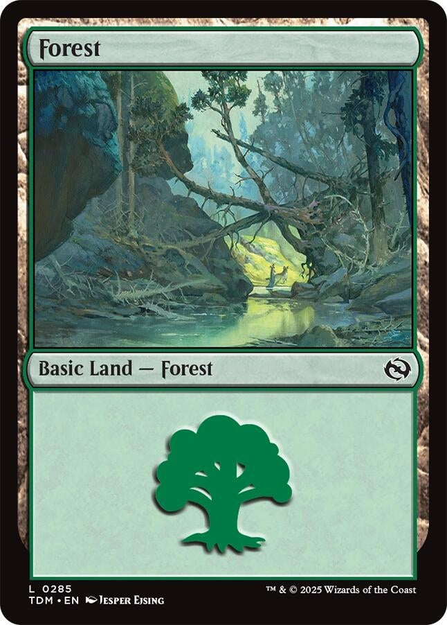 Image for Forest (0285) (285) [Tarkir: Dragonstorm] - Magic: The Gathering