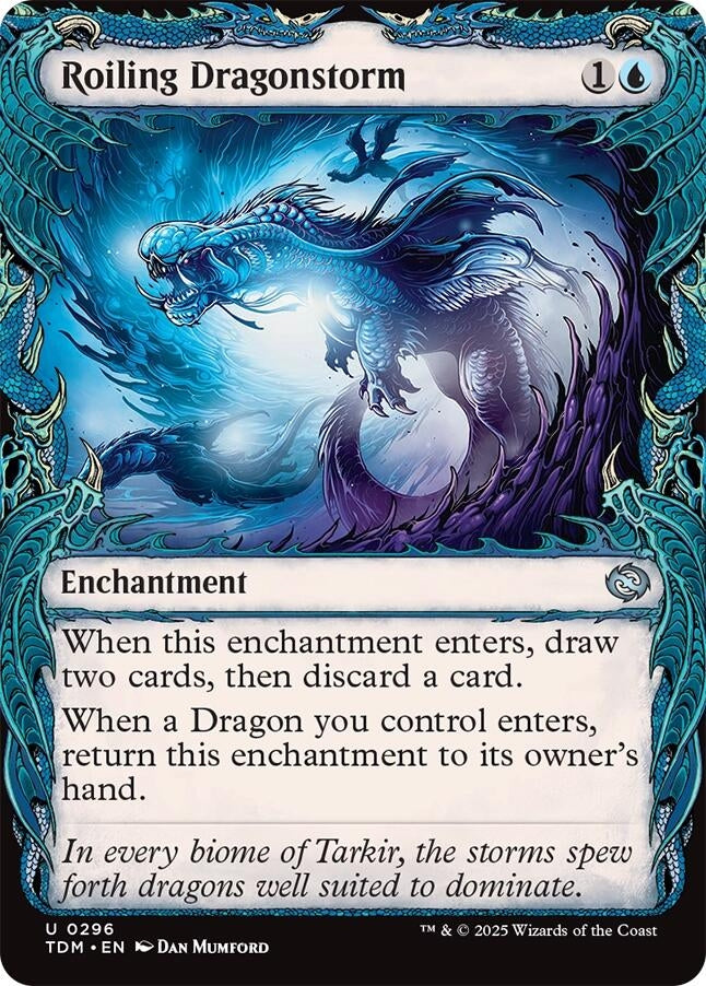 Image for Roiling Dragonstorm (Showcase) (296) [Tarkir: Dragonstorm] - Magic: The Gathering