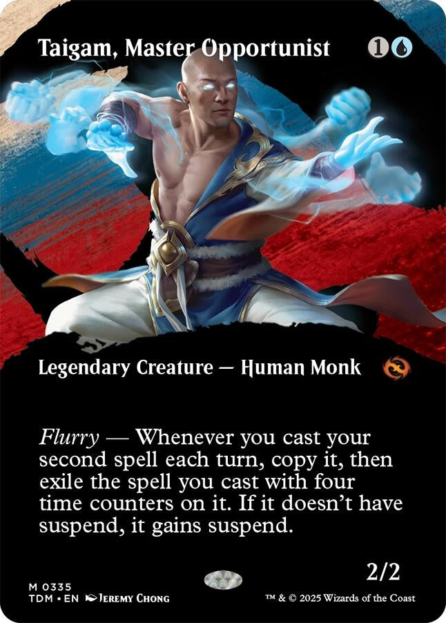 Image for Taigam, Master Opportunist (Borderless) (335) [Tarkir: Dragonstorm] - Magic: The Gathering