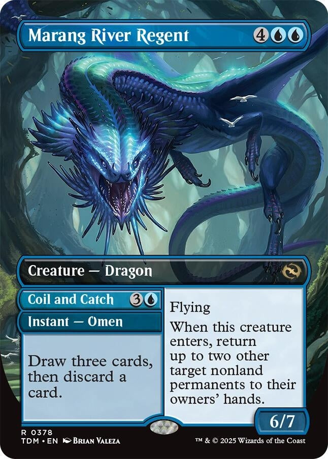 Image for Marang River Regent (Borderless) (378) [Tarkir: Dragonstorm] - Magic: The Gathering