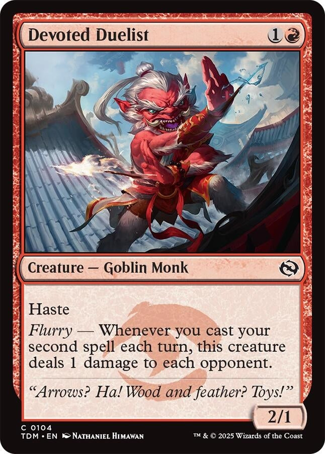 Image for Devoted Duelist (104) [Tarkir: Dragonstorm] - Magic: The Gathering
