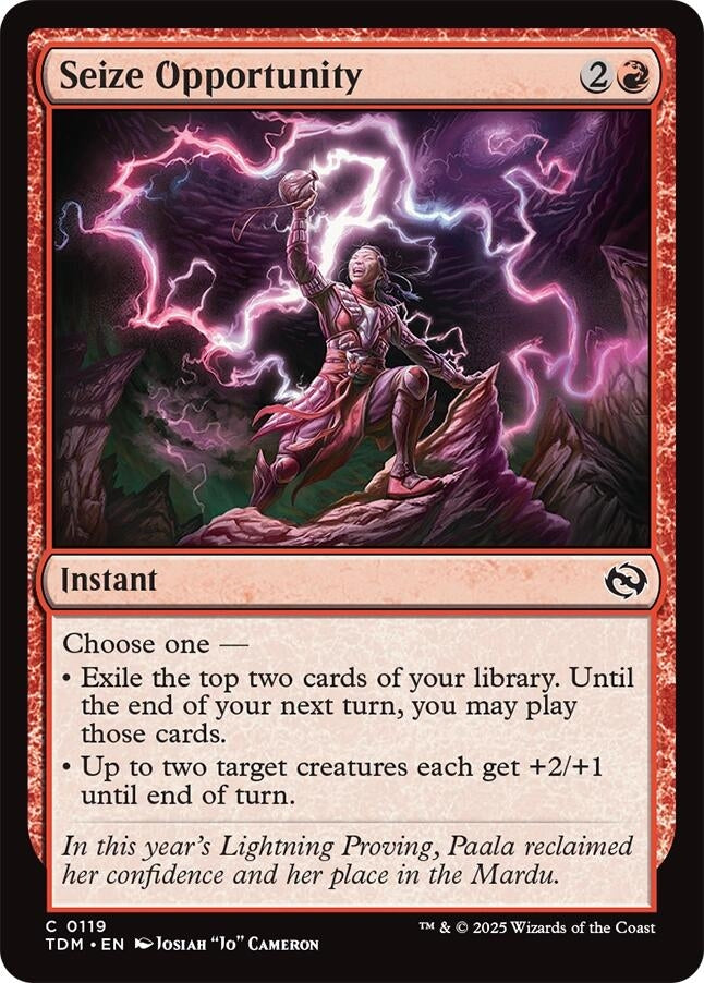 Image for Seize Opportunity (119) [Tarkir: Dragonstorm] - Magic: The Gathering