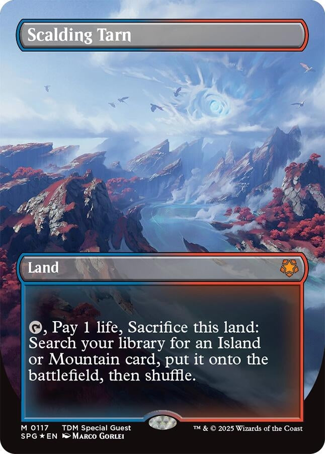 Image for Scalding Tarn (Borderless) (Dragonscale Foil) (117) [Special Guests] - Magic: The Gathering