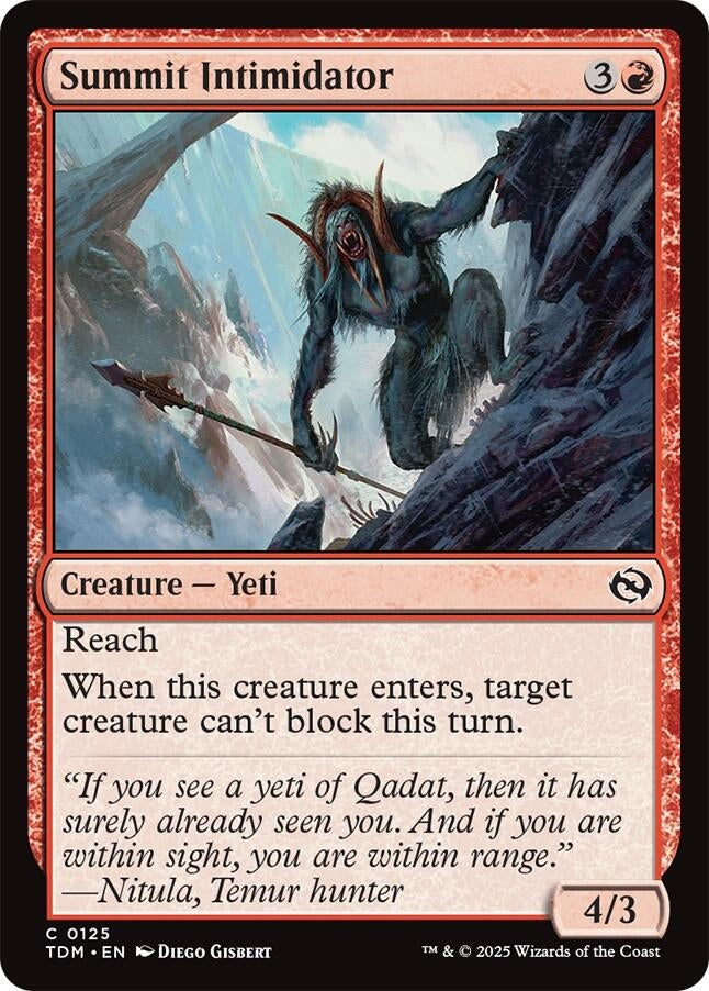 Image for Summit Intimidator (125) [Tarkir: Dragonstorm] - Magic: The Gathering