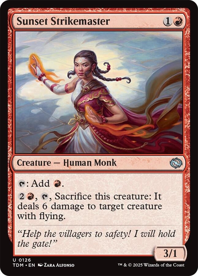 Image for Sunset Strikemaster (126) [Tarkir: Dragonstorm] - Magic: The Gathering