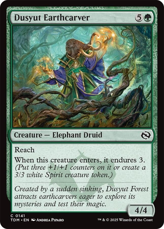 Image for Dusyut Earthcarver (141) [Tarkir: Dragonstorm] - Magic: The Gathering