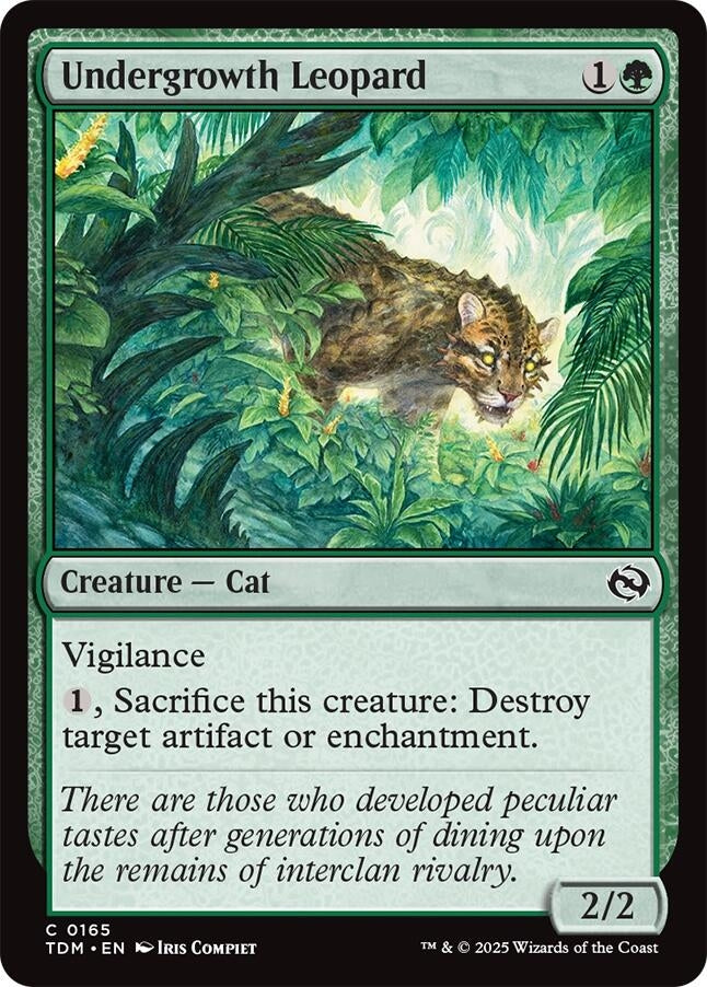 Image for Undergrowth Leopard (165) [Tarkir: Dragonstorm] - Magic: The Gathering
