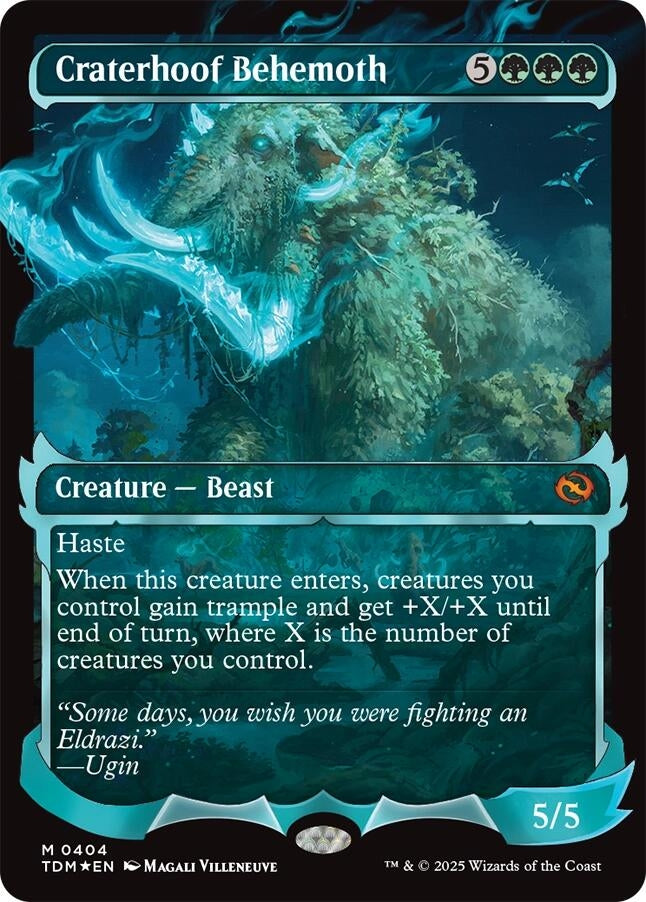 Image for Craterhoof Behemoth (Showcase) (404) [Tarkir: Dragonstorm] - Magic: The Gathering