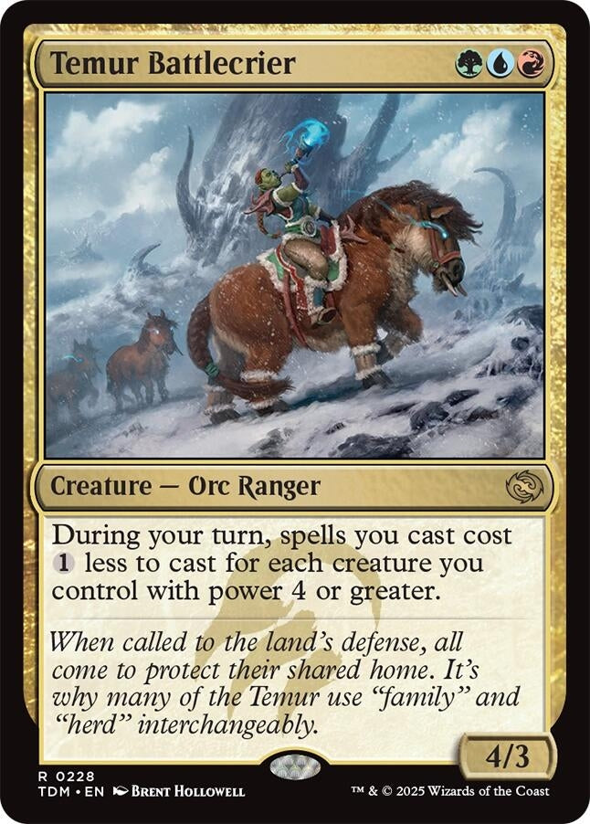 Image for Temur Battlecrier (228) [Tarkir: Dragonstorm] - Magic: The Gathering