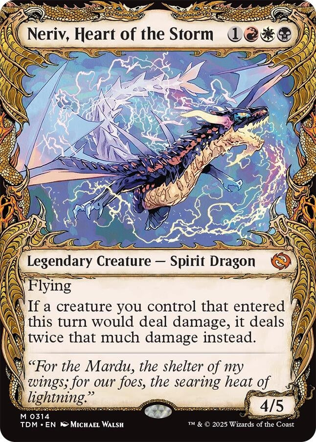 Image for Neriv, Heart of the Storm (Showcase) (314) [Tarkir: Dragonstorm] - Magic: The Gathering