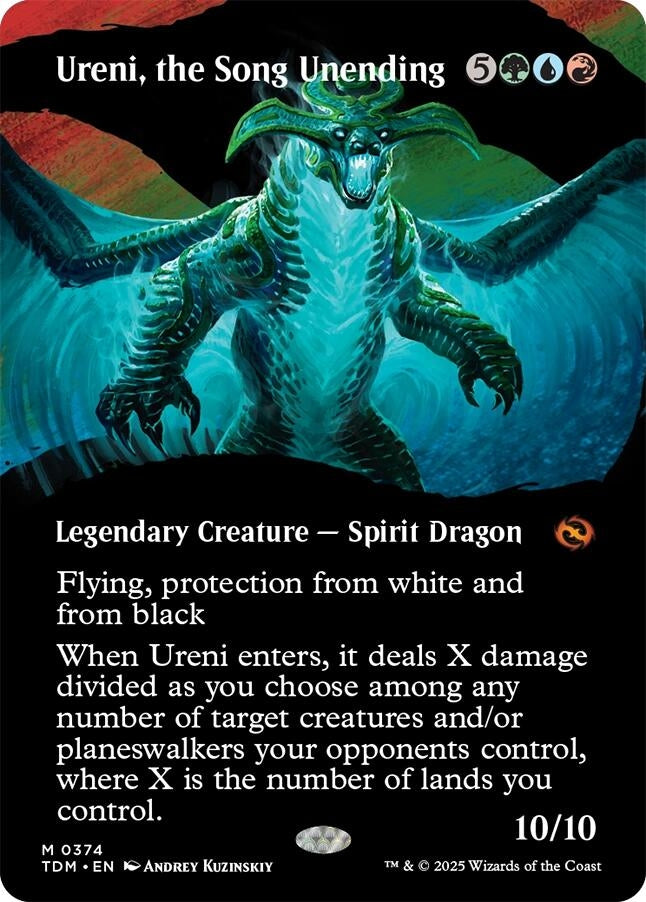 Image for Ureni, the Song Unending (Borderless) (374) [Tarkir: Dragonstorm] - Magic: The Gathering