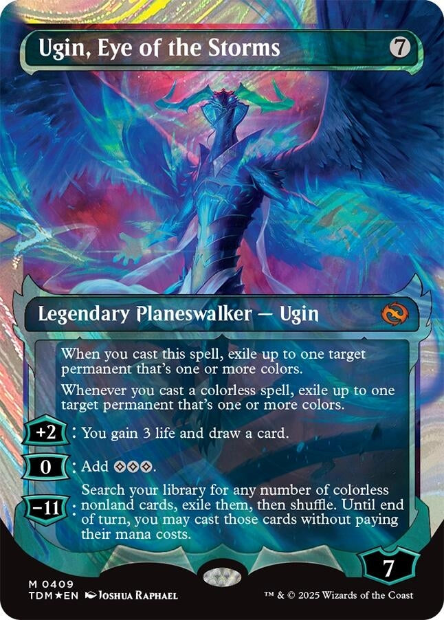 Image for Ugin, Eye of the Storms (Showcase) (Halo Foil) (409) [Tarkir: Dragonstorm] - Magic: The Gathering
