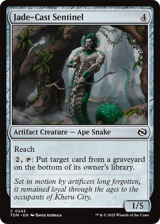 Image for Jade-Cast Sentinel (243) [Tarkir: Dragonstorm] - Magic: The Gathering