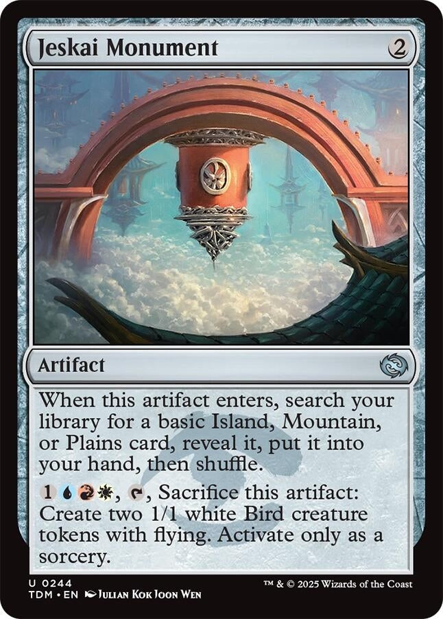 Image for Jeskai Monument (244) [Tarkir: Dragonstorm] - Magic: The Gathering