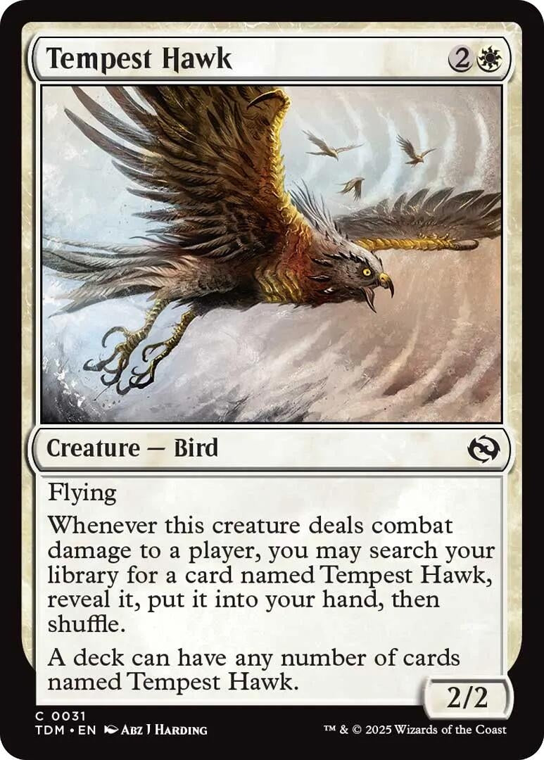 Image for Tempest Hawk (31) [Tarkir: Dragonstorm] - Magic: The Gathering