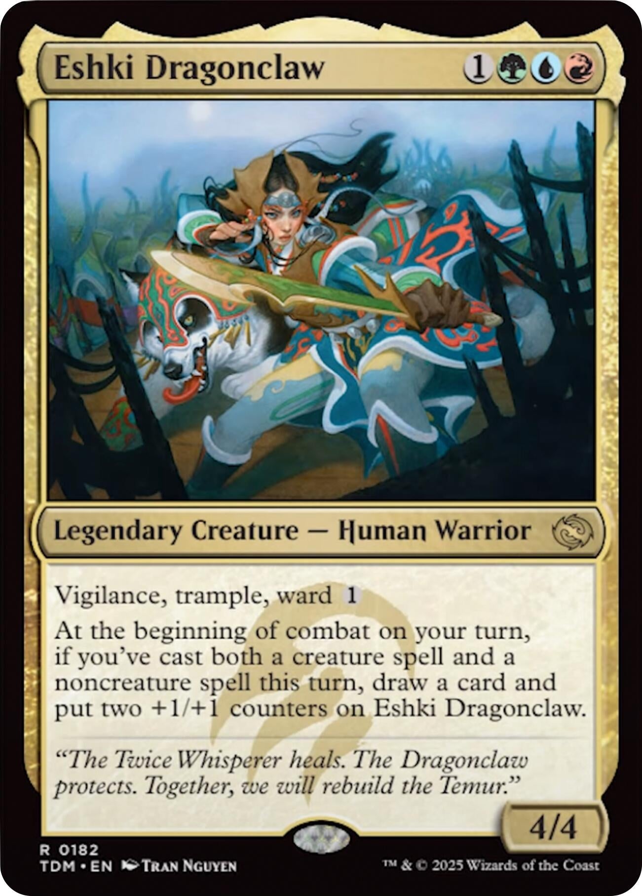 Image for Eshki Dragonclaw (182) [Tarkir: Dragonstorm] - Magic: The Gathering