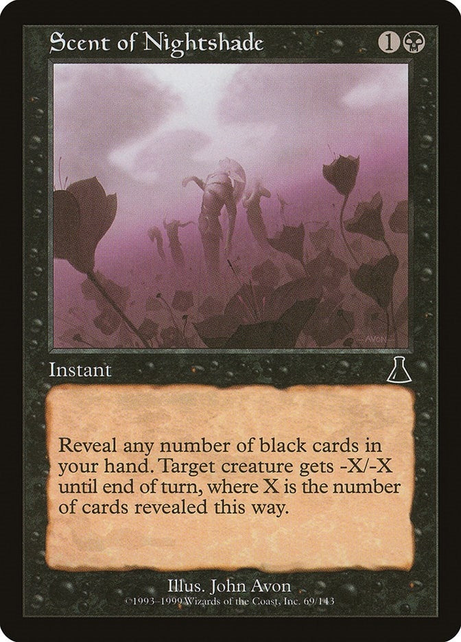Image for Scent of Nightshade (69) [Urza's Destiny] - Magic: The Gathering