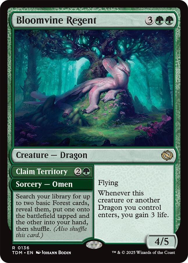 Image for Bloomvine Regent (136) [Tarkir: Dragonstorm] - Magic: The Gathering