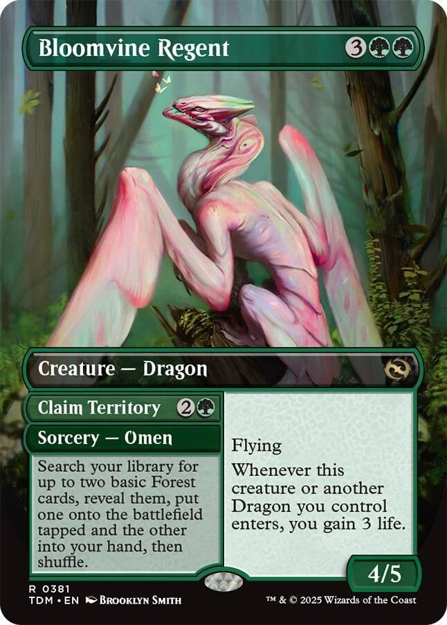 Image for Bloomvine Regent (Borderless) (381) [Tarkir: Dragonstorm] - Magic: The Gathering
