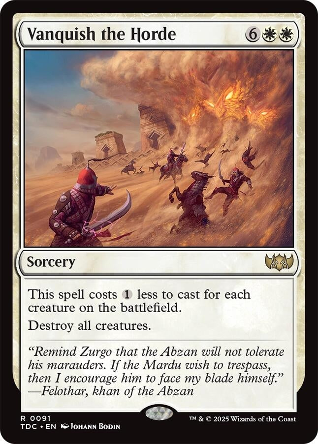 Image for Vanquish the Horde (91) [Tarkir: Dragonstorm] - Magic: The Gathering