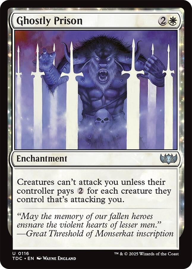 Ghostly Prison (116) [Commander: Tarkir: Dragonstorm]