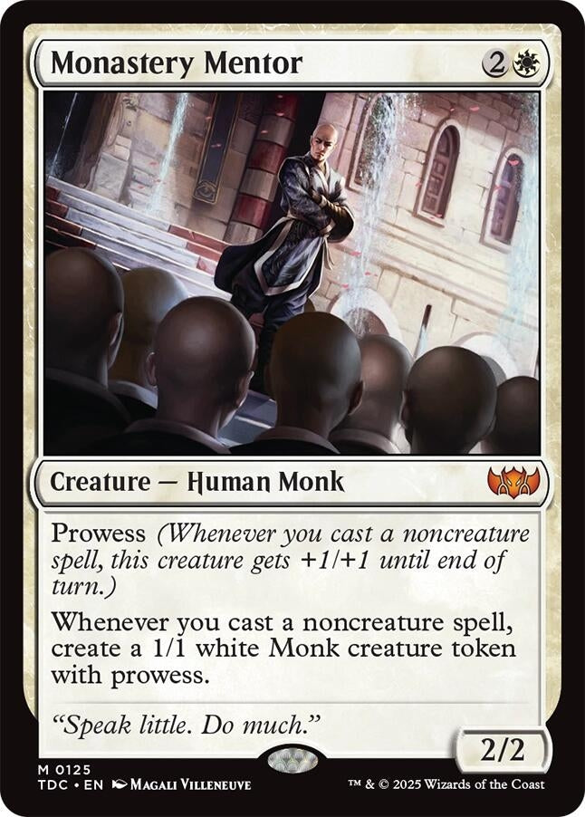 Image for Monastery Mentor (125) [Tarkir: Dragonstorm] - Magic: The Gathering