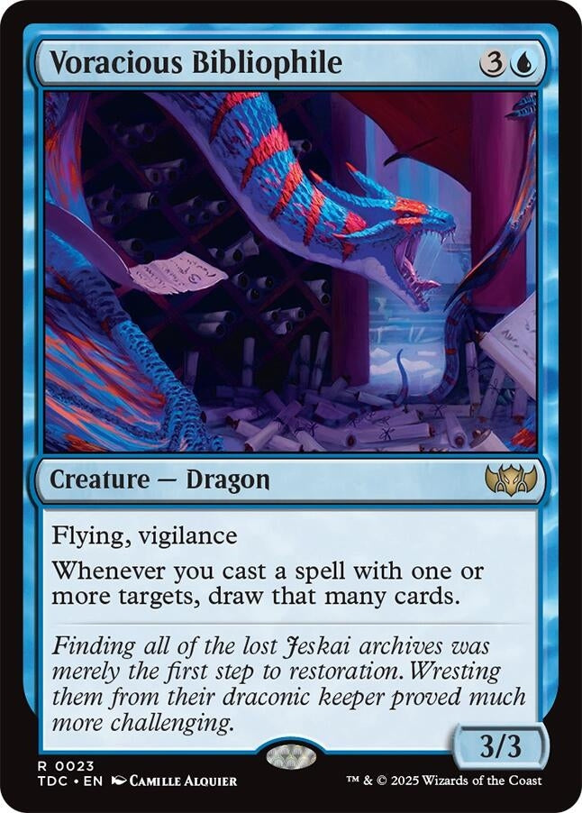 Image for Voracious Bibliophile (23) [Tarkir: Dragonstorm] - Magic: The Gathering