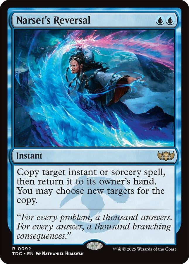 Image for Narset's Reversal (92) [Tarkir: Dragonstorm] - Magic: The Gathering