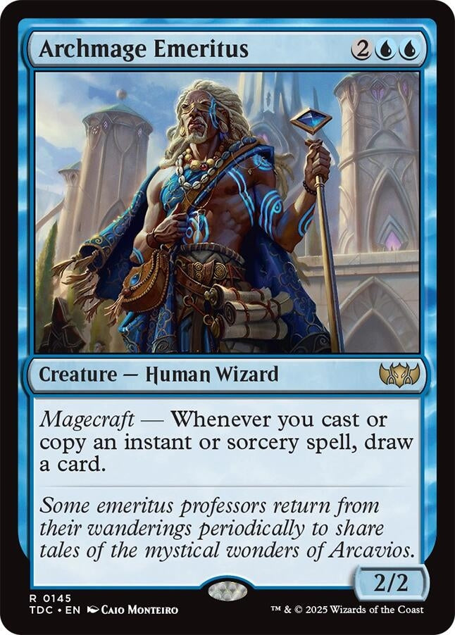 Image for Archmage Emeritus (145) [Tarkir: Dragonstorm] - Magic: The Gathering