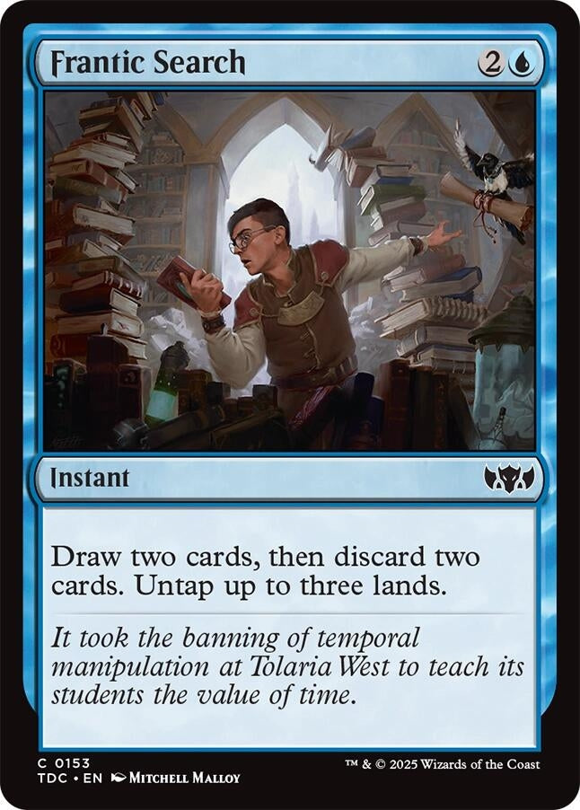 Image for Frantic Search (153) [Tarkir: Dragonstorm] - Magic: The Gathering