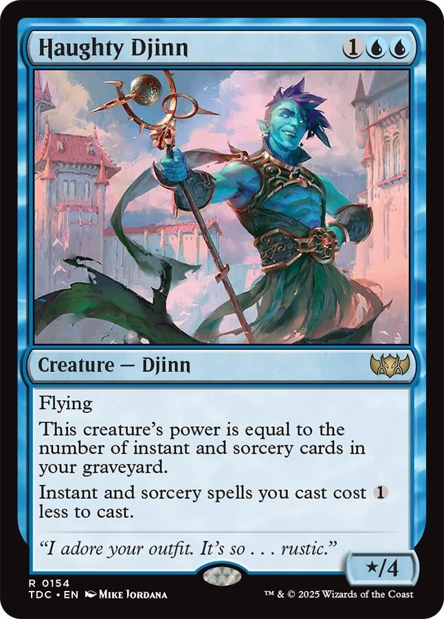 Image for Haughty Djinn (154) [Tarkir: Dragonstorm] - Magic: The Gathering