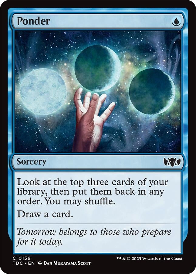 Image for Ponder (159) [Tarkir: Dragonstorm] - Magic: The Gathering