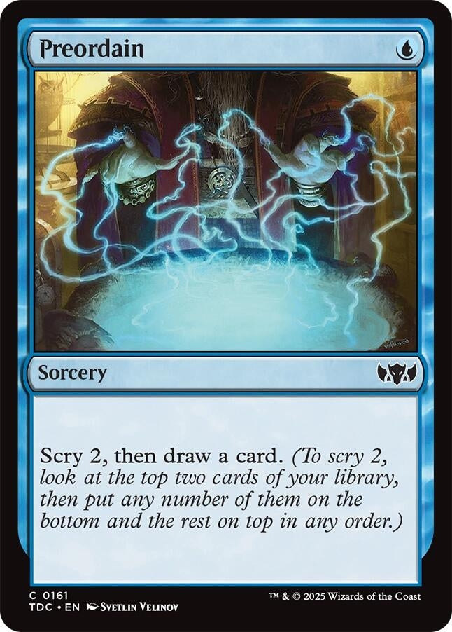 Image for Preordain (161) [Tarkir: Dragonstorm] - Magic: The Gathering