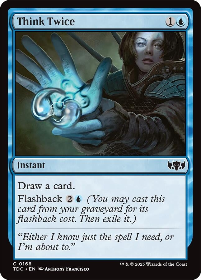 Image for Think Twice (168) [Tarkir: Dragonstorm] - Magic: The Gathering