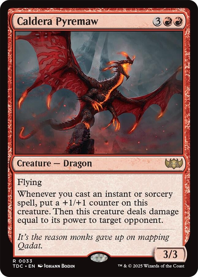 Image for Caldera Pyremaw (33) [Tarkir: Dragonstorm] - Magic: The Gathering