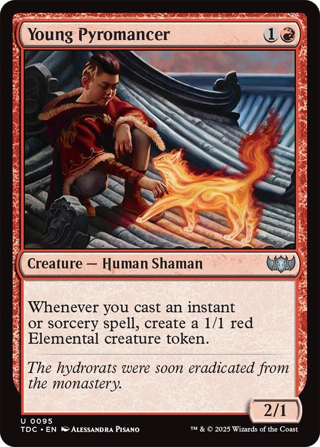 Image for Young Pyromancer (95) [Tarkir: Dragonstorm] - Magic: The Gathering