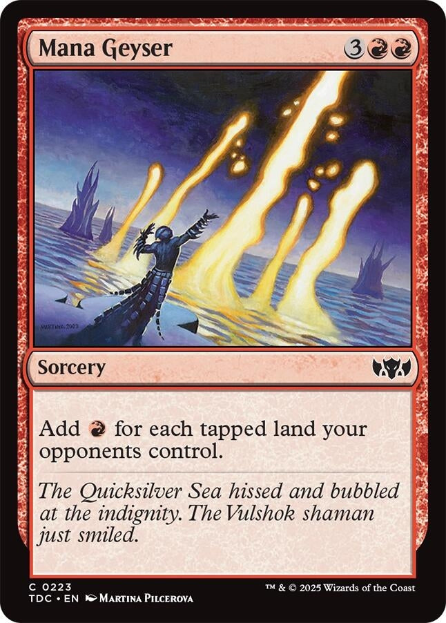Image for Mana Geyser (223) [Tarkir: Dragonstorm] - Magic: The Gathering