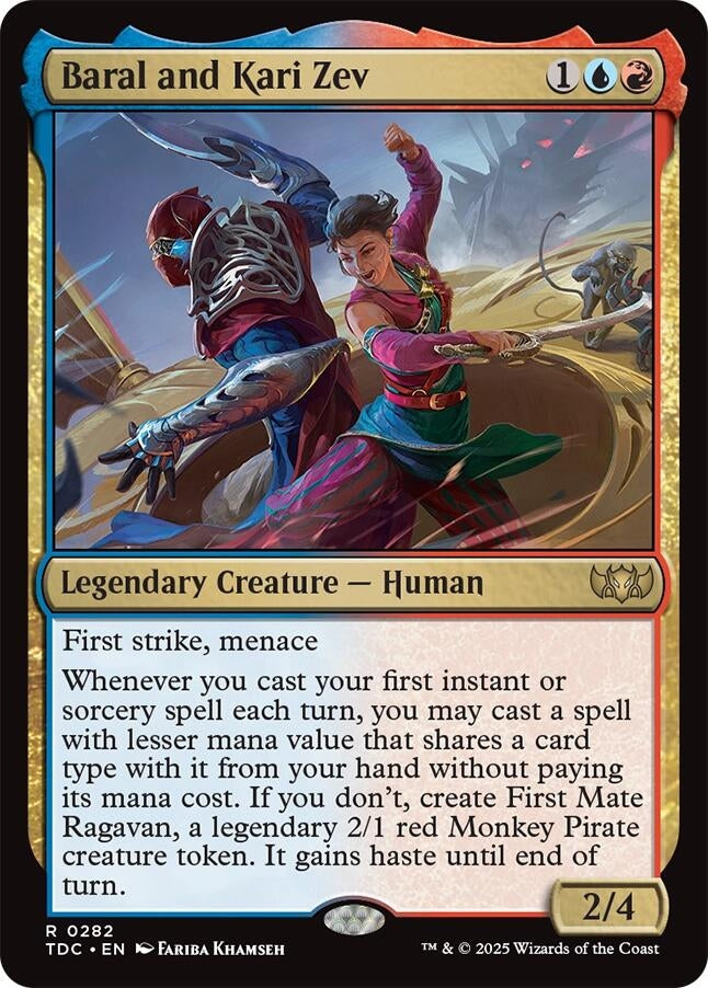 Image for Baral and Kari Zev (282) [Tarkir: Dragonstorm] - Magic: The Gathering