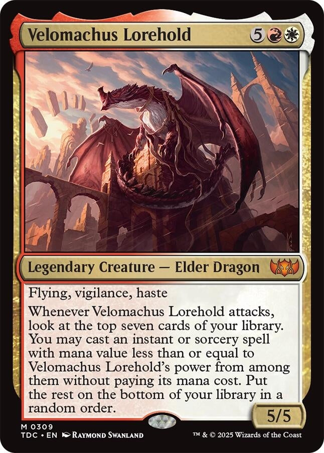 Image for Velomachus Lorehold (309) [Tarkir: Dragonstorm] - Magic: The Gathering