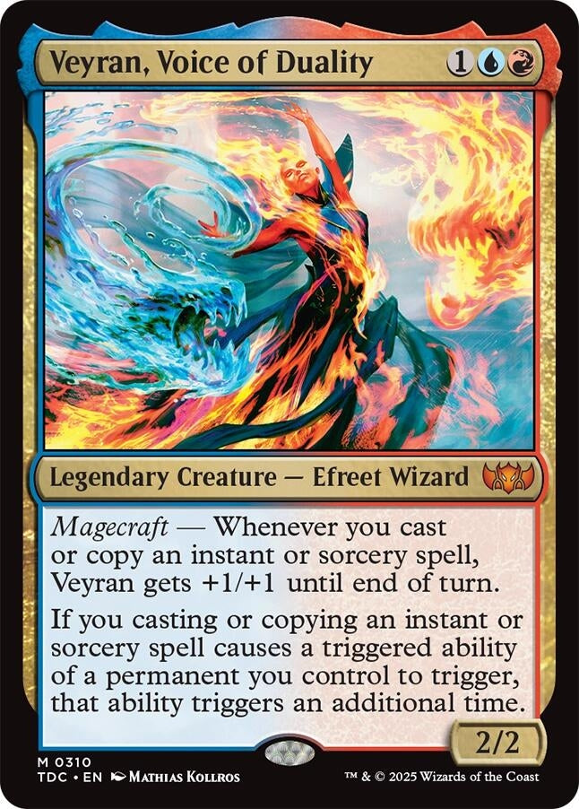 Image for Veyran, Voice of Duality (310) [Tarkir: Dragonstorm] - Magic: The Gathering