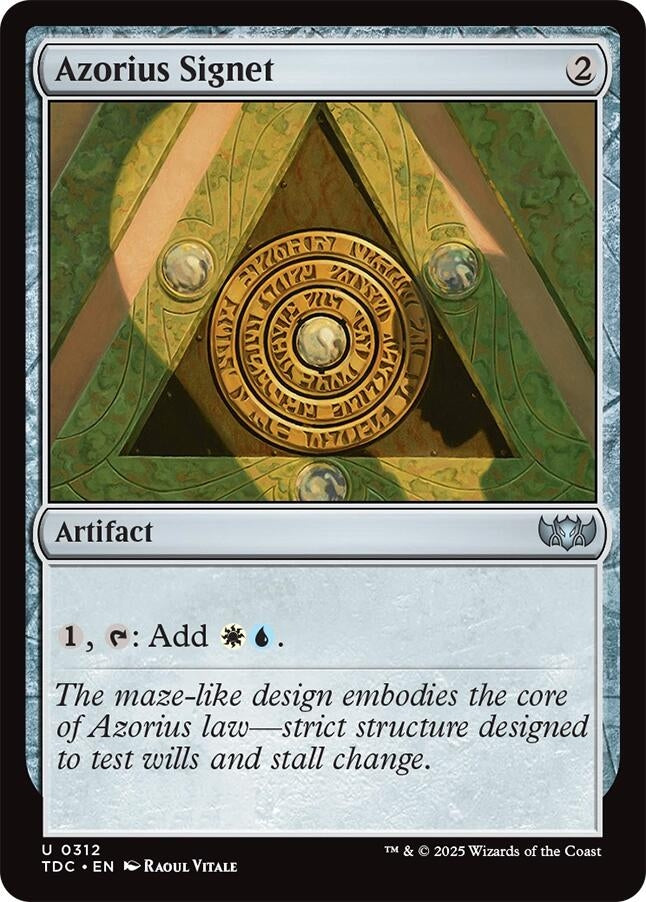 Image for Azorius Signet (312) [Tarkir: Dragonstorm] - Magic: The Gathering