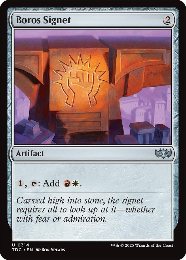 Image for Boros Signet (314) [Tarkir: Dragonstorm] - Magic: The Gathering
