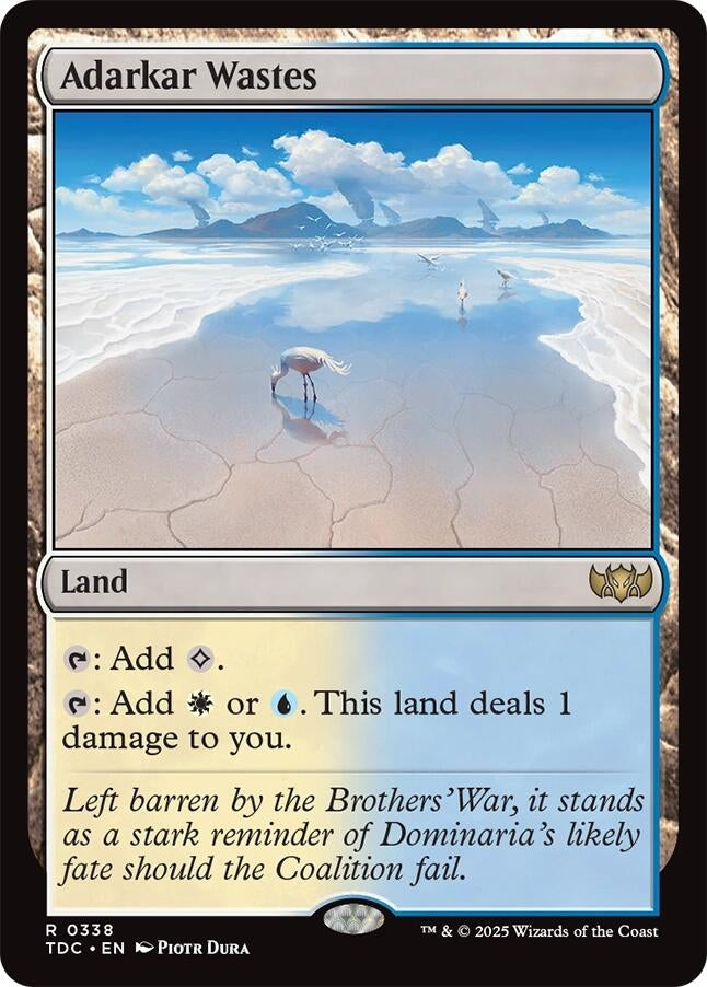 Image for Adarkar Wastes (338) [Tarkir: Dragonstorm] - Magic: The Gathering