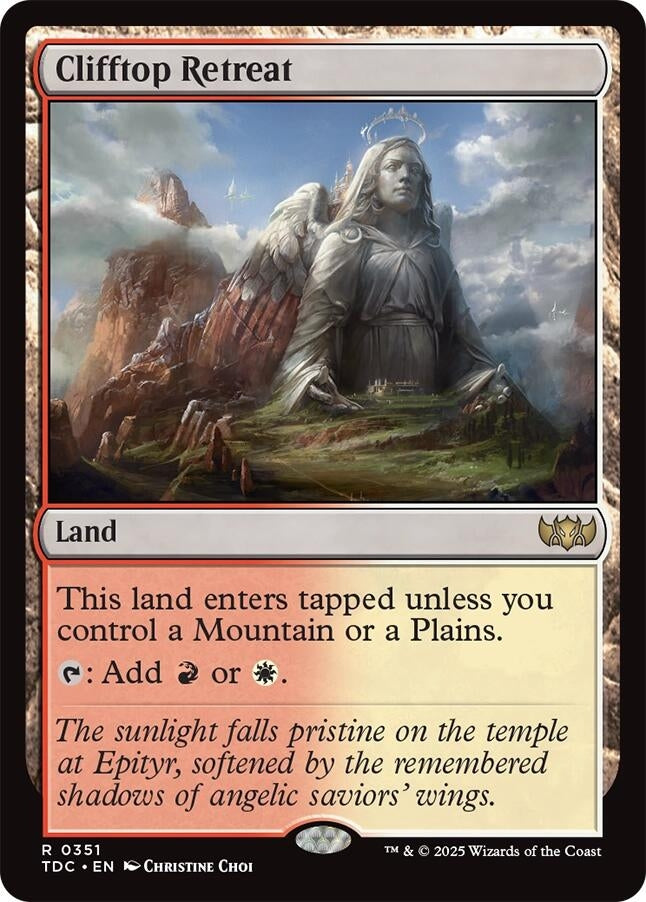 Image for Clifftop Retreat (351) [Tarkir: Dragonstorm] - Magic: The Gathering