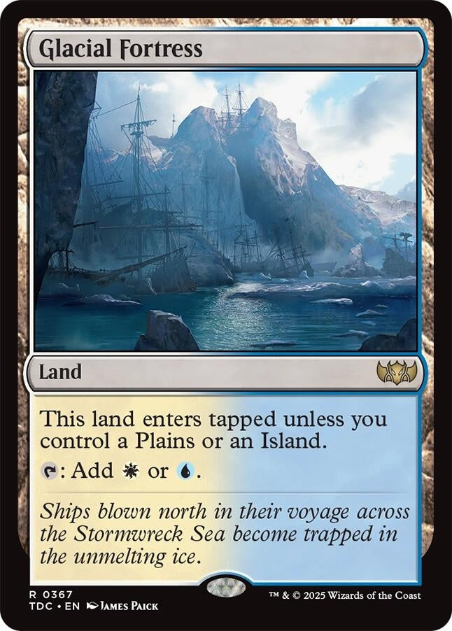 Image for Glacial Fortress (367) [Tarkir: Dragonstorm] - Magic: The Gathering