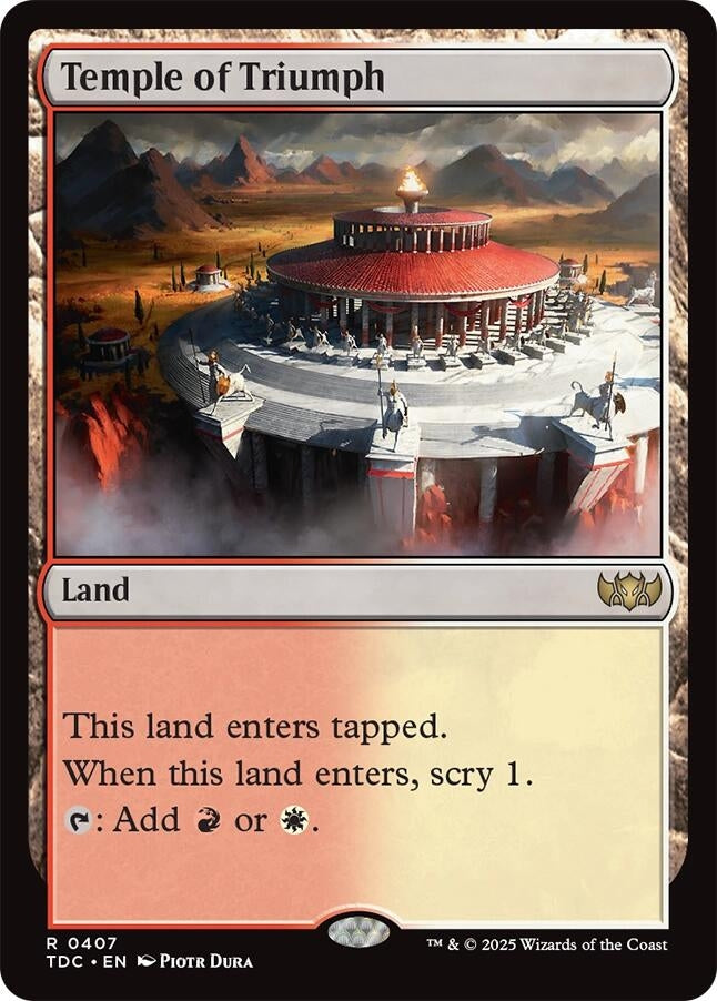 Image for Temple of Triumph (407) [Tarkir: Dragonstorm] - Magic: The Gathering