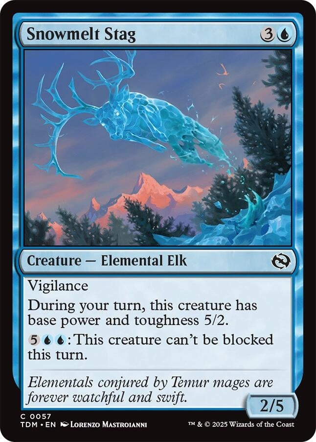 Image for Snowmelt Stag (57) [Tarkir: Dragonstorm] - Magic: The Gathering