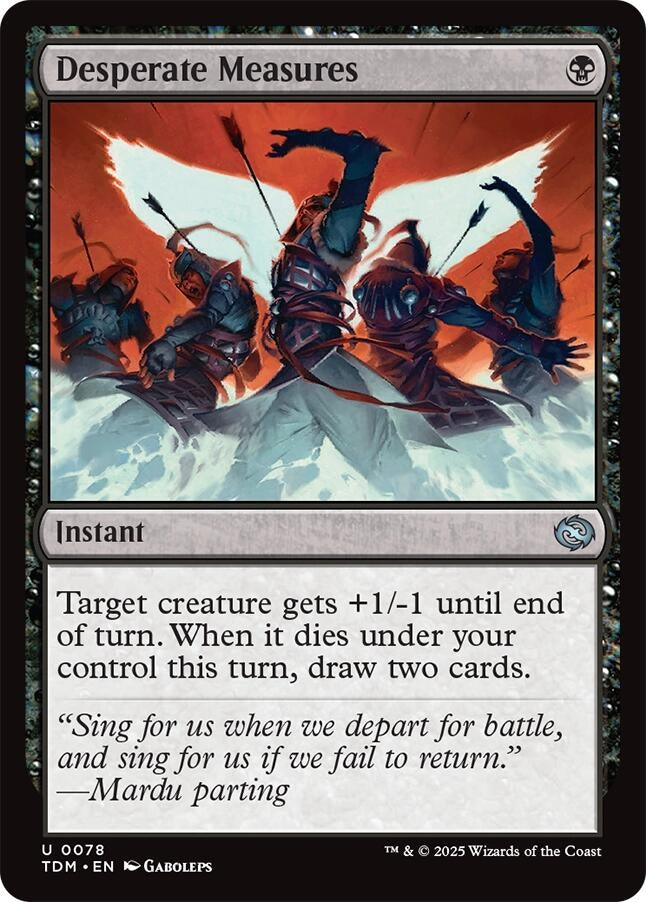 Image for Desperate Measures (78) [Tarkir: Dragonstorm] - Magic: The Gathering