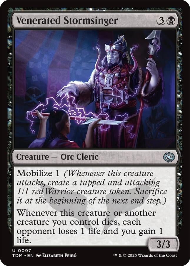 Image for Venerated Stormsinger (97) [Tarkir: Dragonstorm] - Magic: The Gathering